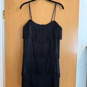 Abercrombie Black Fringe Dress